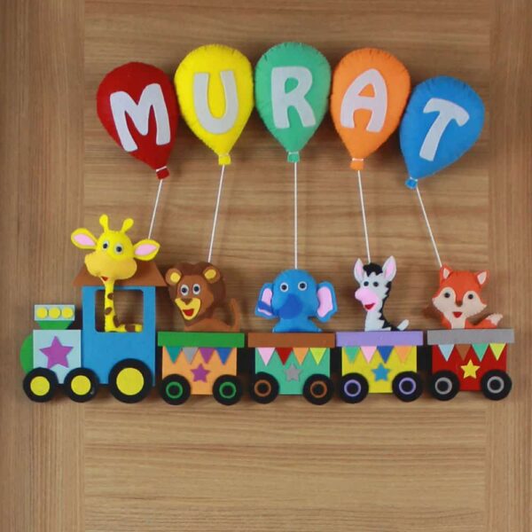 Murat isimli Tren Bebek Kapı Süsü