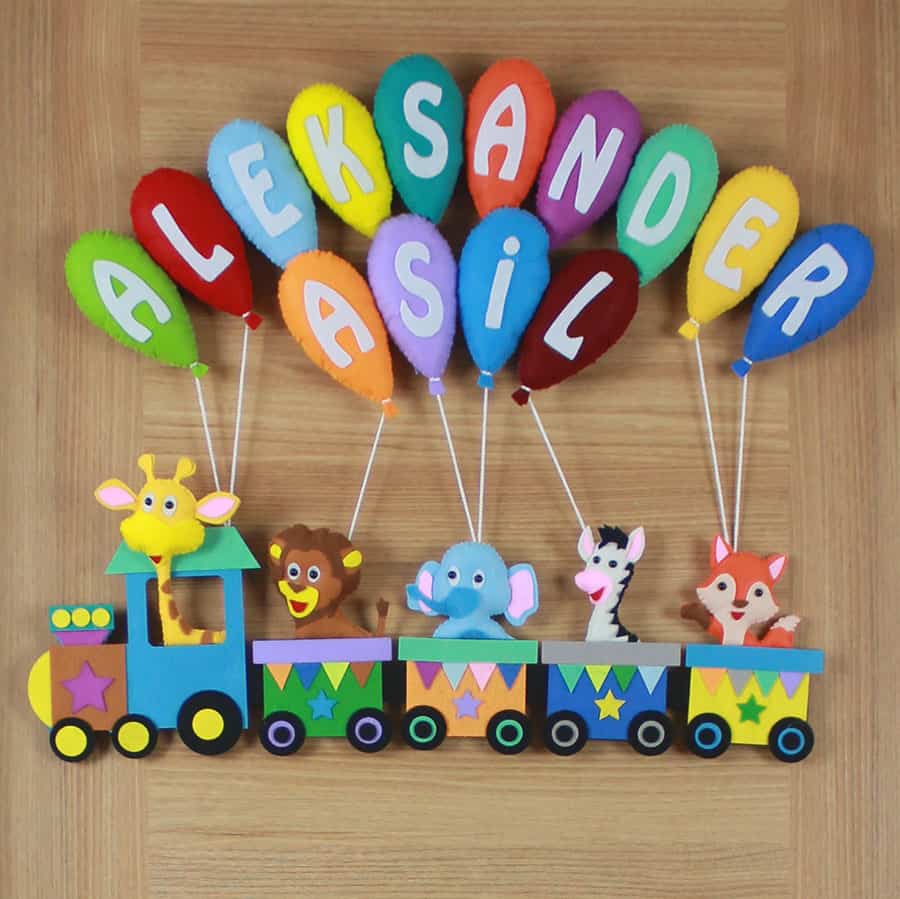 Aleksander Asil isimli Tren Bebek Kapı Süsü
