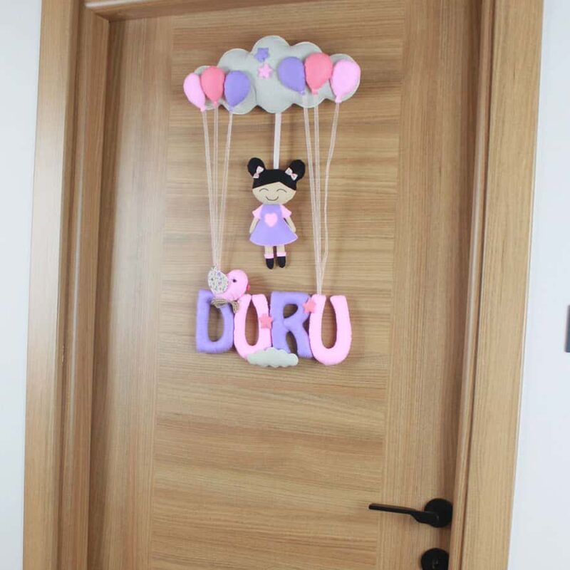 Duru isimli Pembe Lila Kapı Süsü