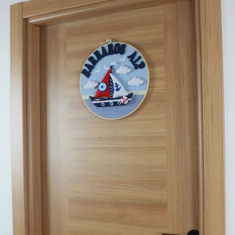 Barbaros Alp isimli Denizci Kasnak Bebek Kapı Süsü