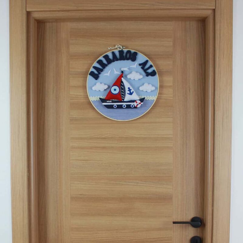 Barbaros Alp isimli Denizci Kasnak Bebek Kapı Süsü