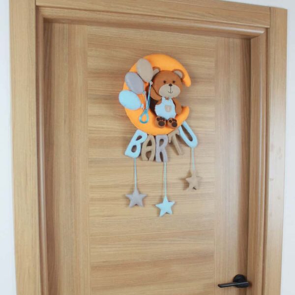 Bartu isimli Aydede Ayıcık Bebek Kapı Süsü