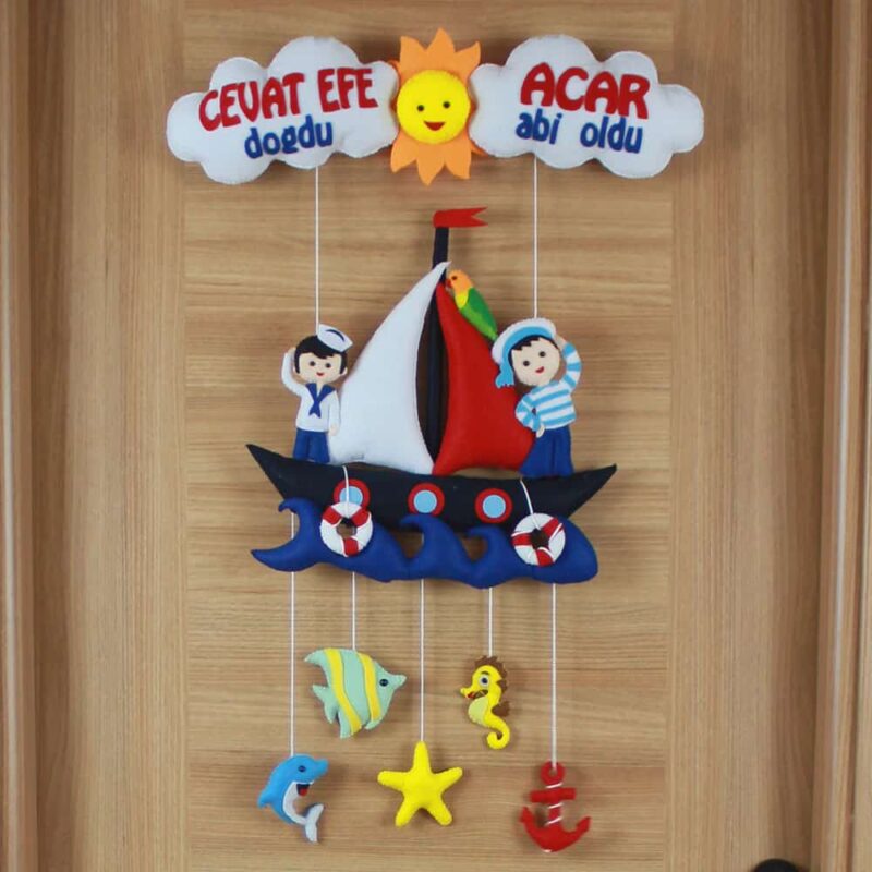 Cevat Efe ve Acar isimli Denizci Kardeş Kapı Süsü