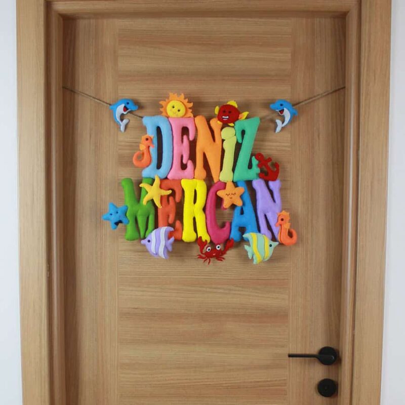 Deniz Mercan isimli Hastane Bebek Kapı Süsü