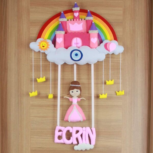 Ecrin isimli Şato Hastane ve Bebek Odası Kapı Süsü
