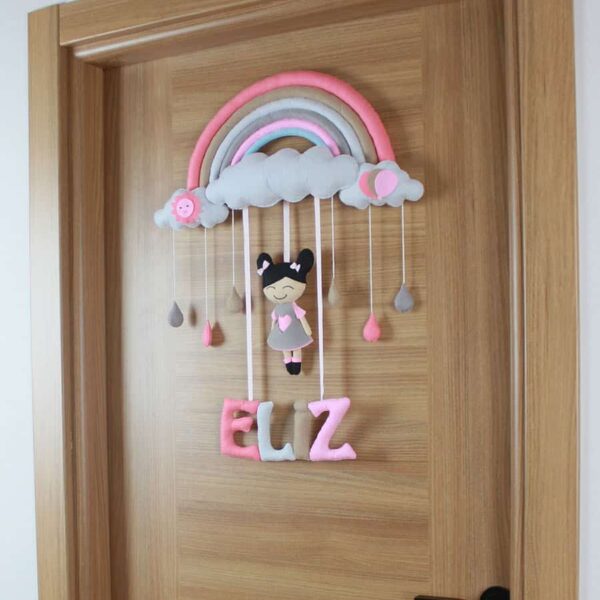 Eliz isimli Gökkuşağı Soft Bebek Kapı Süsü