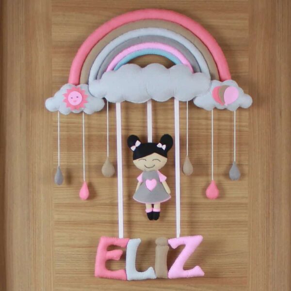 Eliz isimli Gökkuşağı Soft Bebek Kapı Süsü