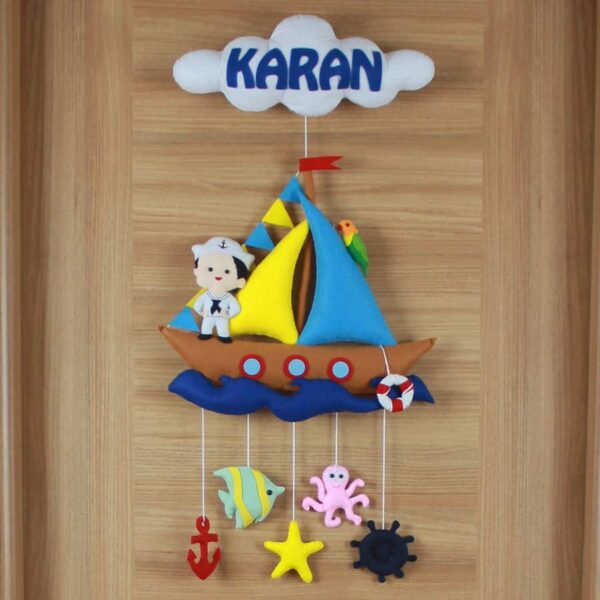 Karan isimli Denizci Hastane ve Bebek Odası Kapı Süsü