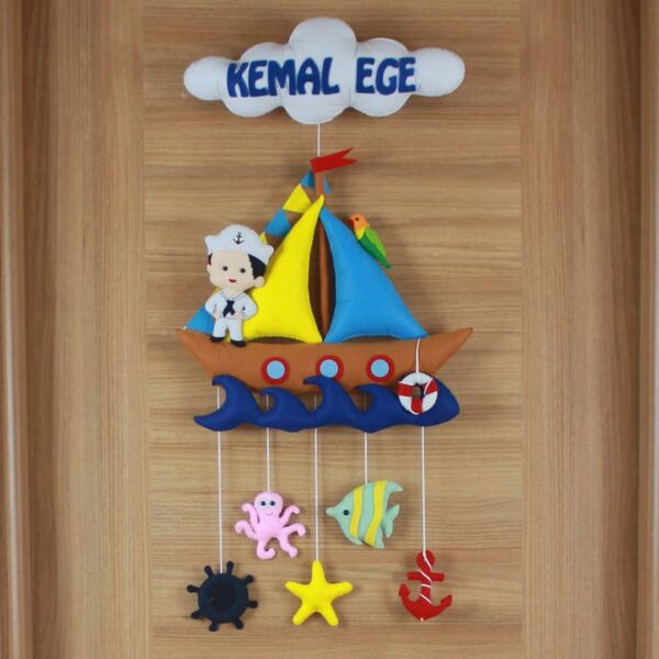 Kemal Ege isimli Denizci Hastane ve Bebek Odası Kapı Süsü