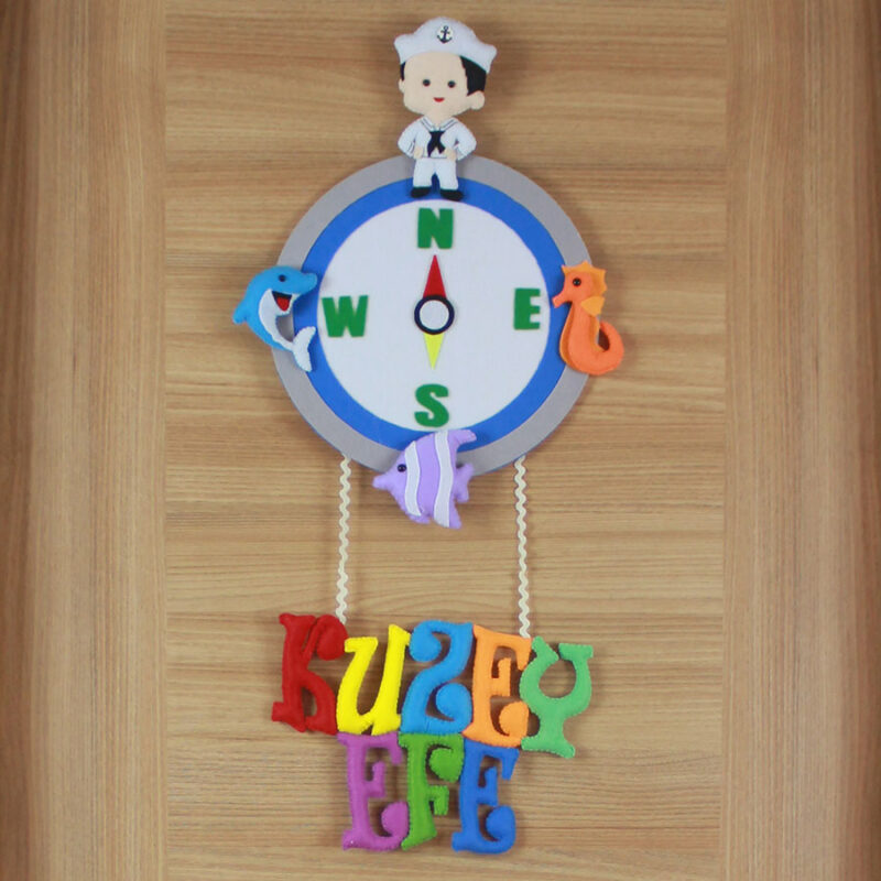 Kuzey Efe isimli Pusula Bebek Kapı Süsü