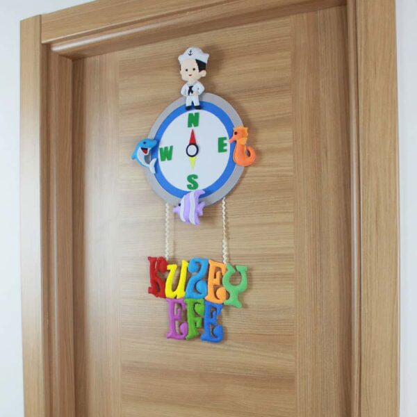 Kuzey Efe isimli Pusula Bebek Kapı Süsü