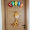Yiğit İsimli Zürafa Bebek ve Hastane Odası Kapı Süsü