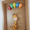 Yiğit İsimli Zürafa Bebek ve Hastane Odası Kapı Süsü