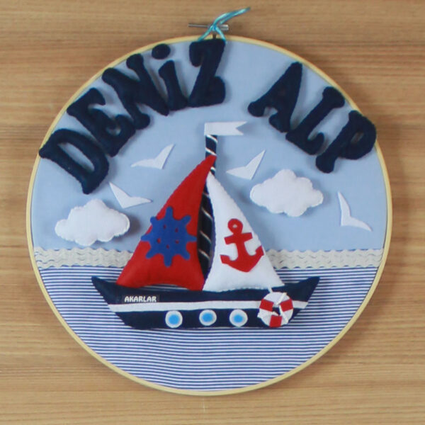 Deniz Alp isimli Denizci Kasnak Bebek ve Hastane Odası Kapı Süsü
