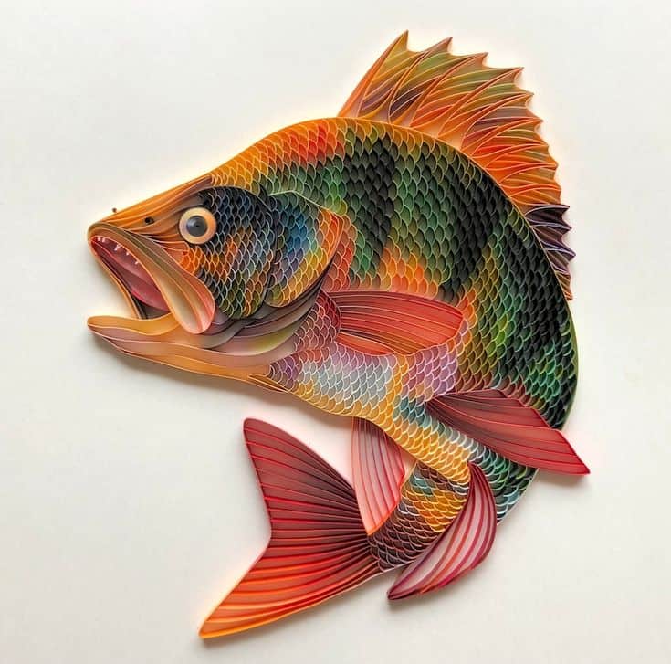 quilling balık figürü tasarımı