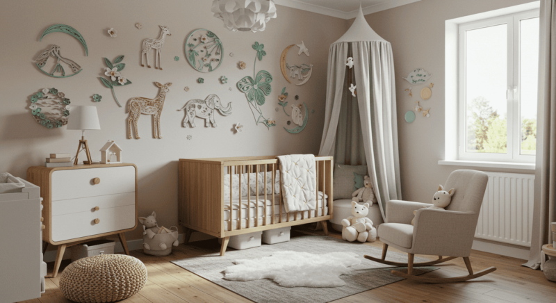 Quilling Bebek Odası Dekorasyonu 