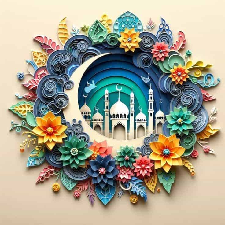 quilling islami tablo tasarım