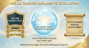 Ahlas isminin anlamı nedir, ikili isim olarak kullanılır mı?