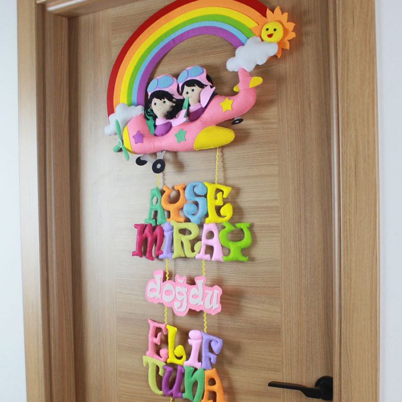 Ayşe Miray doğdu Elif Tuna abla oldu keçe yazı detayı