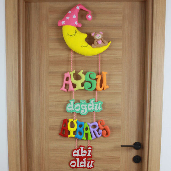 Aysu ve Aybars isimli Aydede Ayıcık Kardeş Kapı Süsü
