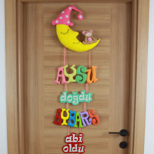 Aysu ve Aybars isimli Aydede Ayıcık Kardeş Kapı Süsü
