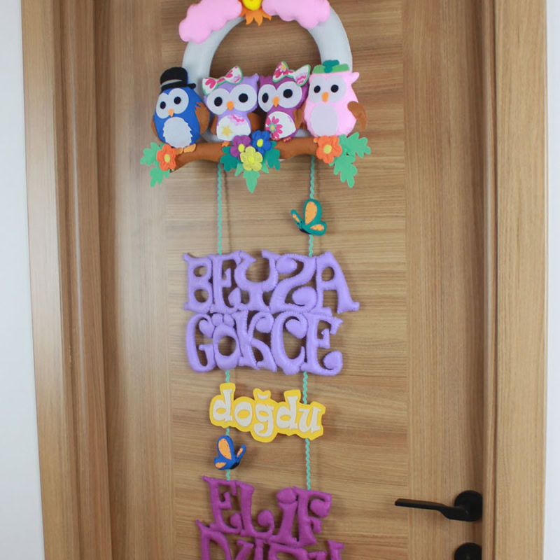 Keçe yazılar: Beyza Gökçe Doğdu, Elif Duru Abla Oldu