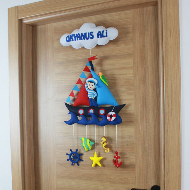 Okyanus Ali ismi yazılı bulut figürü ve montaj detayı