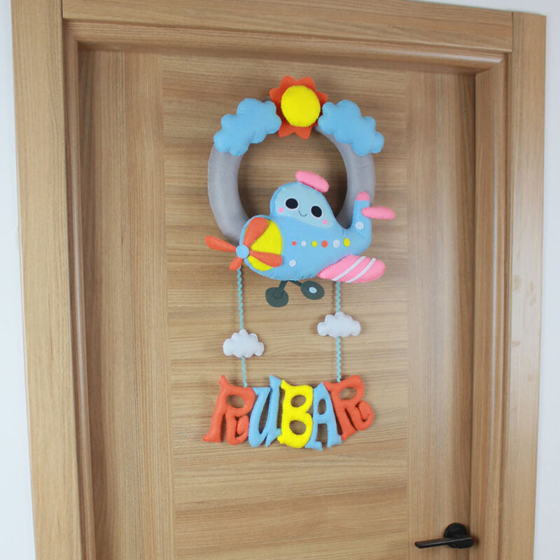 Bebek odası uçak konsepti dekorasyon ürünü ve montaj detayları