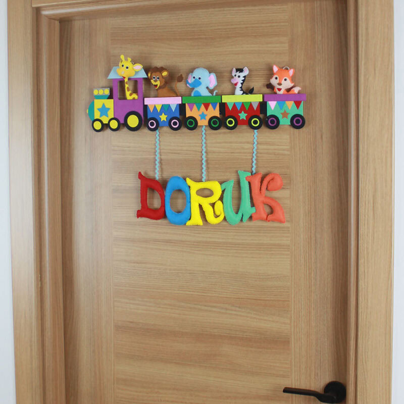 Doruk yazılı renkli sarkıt keçe harfler