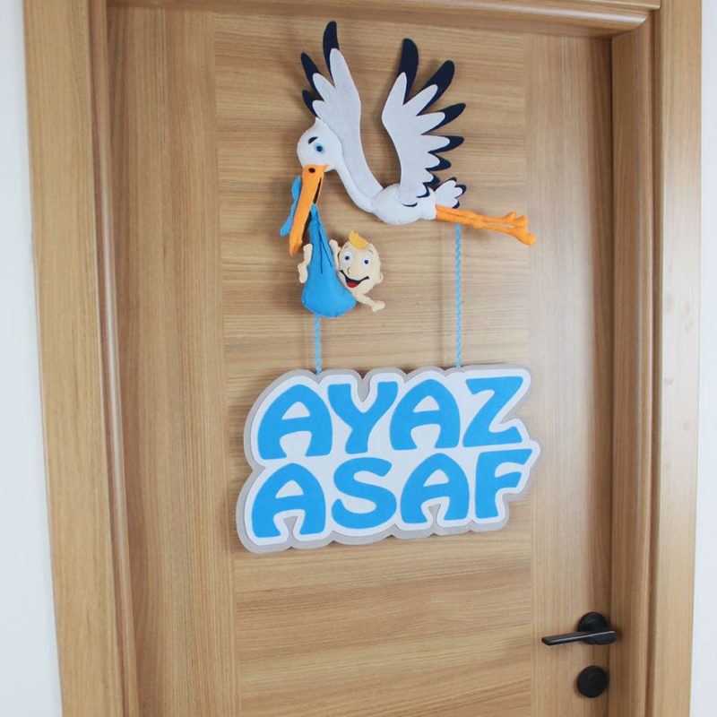 Leylek kapı süsü bağlantı ve askı detayları