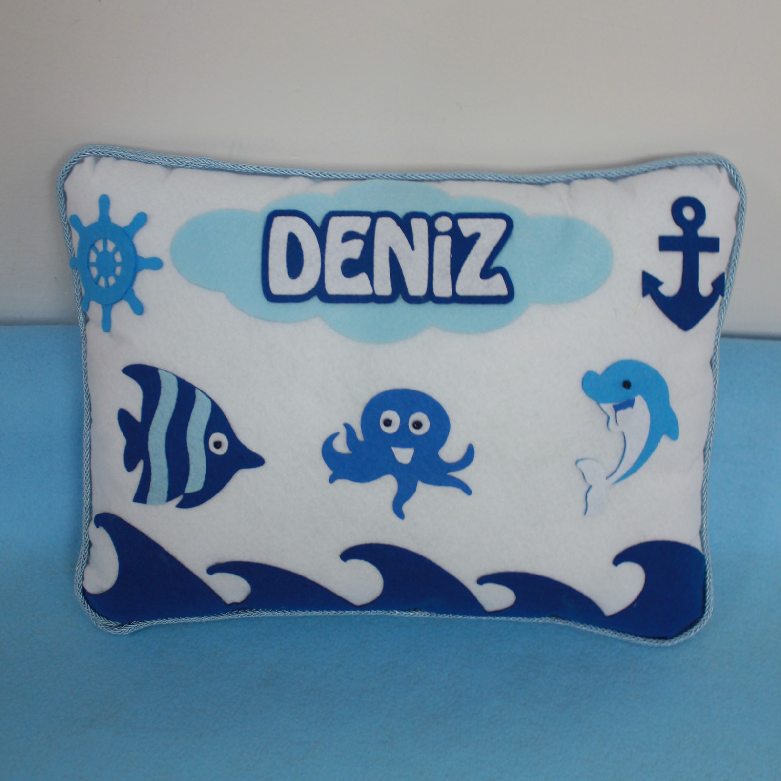 Deniz Canlıları Denizci Bebek Takı ve Süs Yastığı