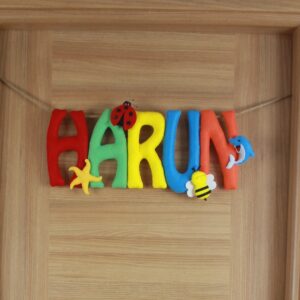 İp İsimlik Keçe Bebek Kapı Süsü