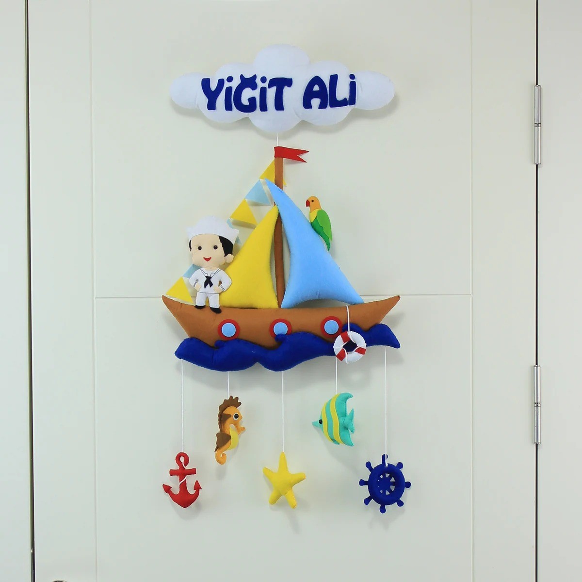 Yiğit Ali İsimli Denizci Bebek Kapı Süsü